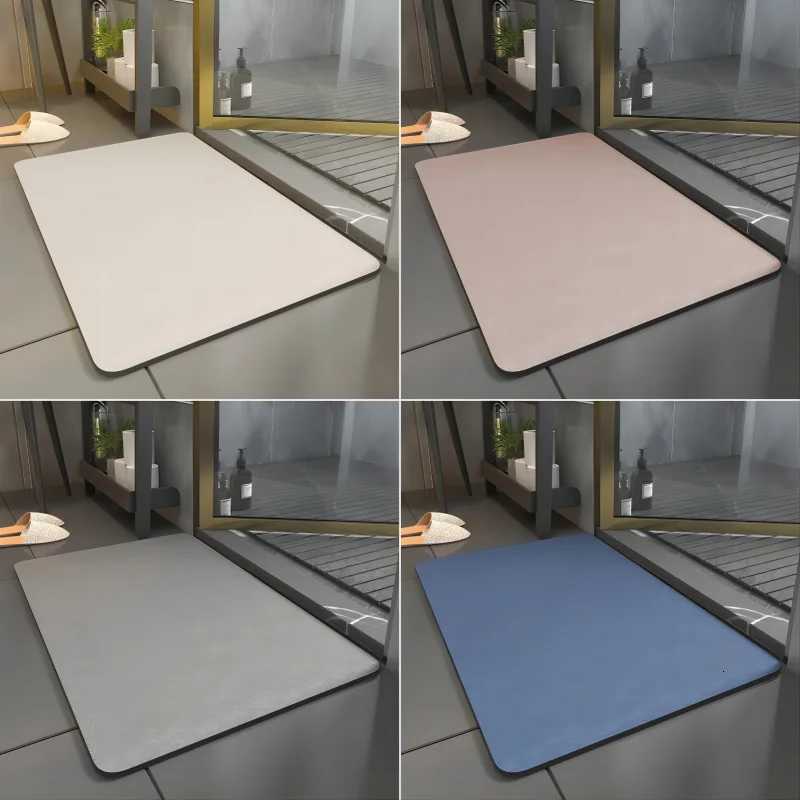 Concise Bath Mat Non Slip Super Absorbent Carpet for Shower Bathroom Accessorie Quick Dry Diatom Rug Floor Mat Home Room Decor M251201-image-1086780408