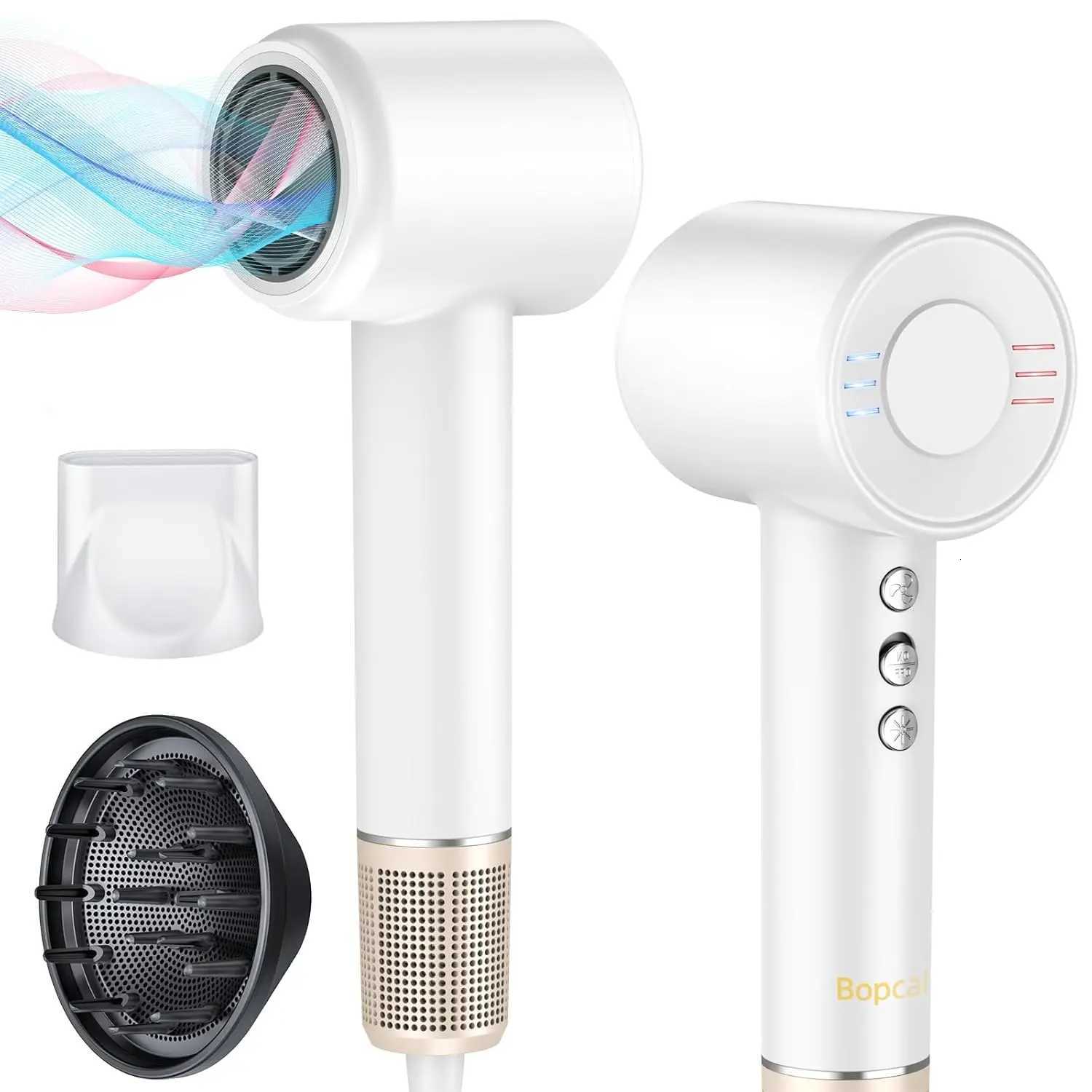 Electric Hair Dryer 120000RPM Bless Negative Ions Blow Dryer 1500W er Powerf Wind Lownoise Profession Salon HairDryer C251202-image-1086954093