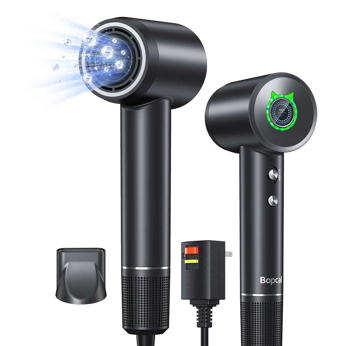 Professional 1600W High Speed Hair Dryer 110000RPM Bless Cold Hot blower Low Noise He Salon Hair Dryer Fast Dry C251202-image-1086953983