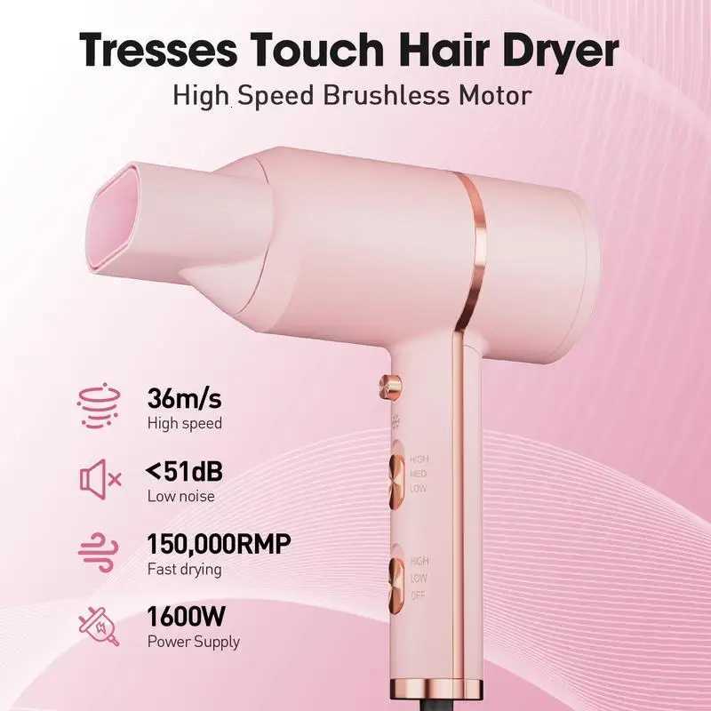Hair Dryer with 2 Magnetic nozzles 3 Heat Settings 2 Speed Options Cool Shot Button for a Flawless Finish 1875W C251202-image-1086954060