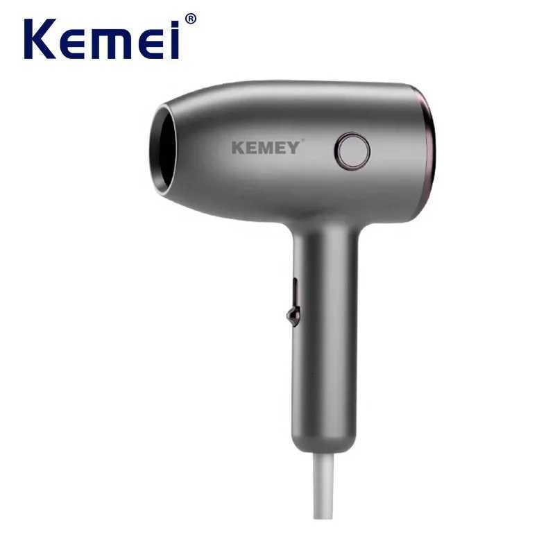 Kemei Professional Travel Hair Dryer Lightweight Design Powerf Fast Drying Cpact Blower Dryer Hair Styling Tool Hammer Shape C251202-image-1086953291