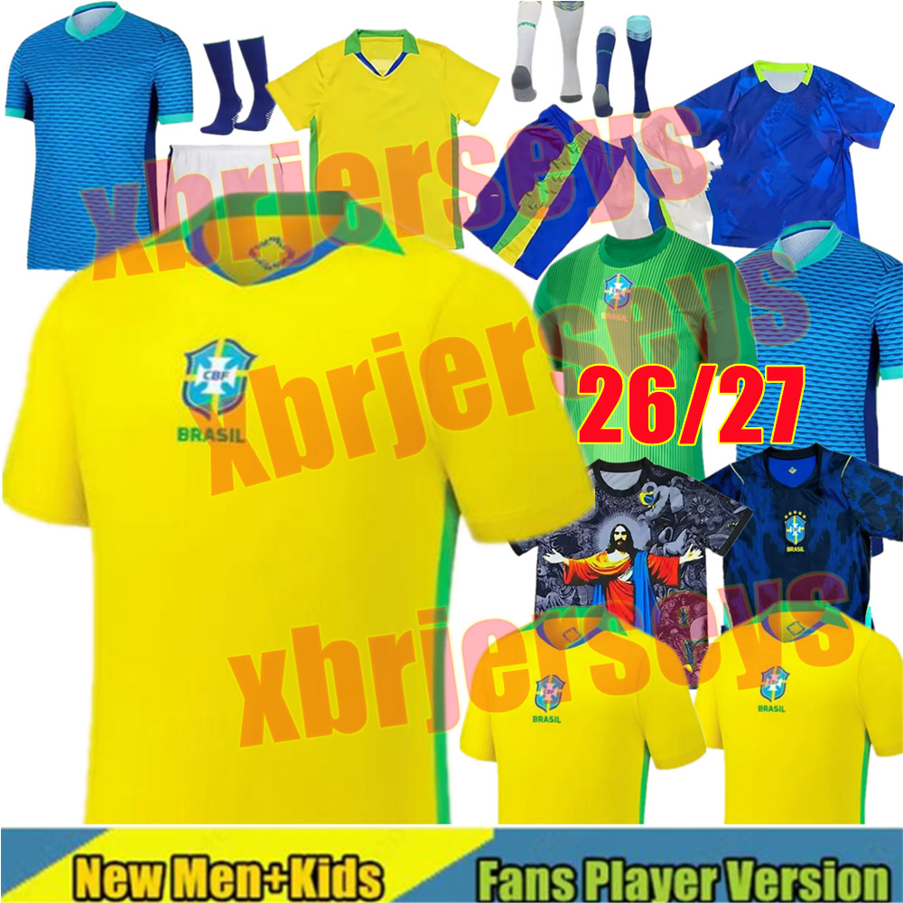 4XL 25 26 27 Brazil Soccer Jerseys RICHARLISON Camiseta RAPHINHA Neymar Jr CASEMIRO PAQUETA VINI JR RODRYGO Brasil Maillots 2026 2027 Football Sh-image-956954976