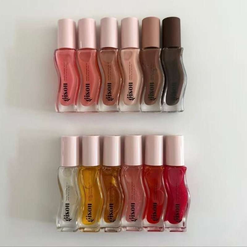 New Gisou Lip Oil Moisturizing Lip gloss Coconut Frost Honey Gold Mango Passion Punch Strawberry Sorbet Watermelon Sugar 8ml plumping Honey Infus-image-1008835240