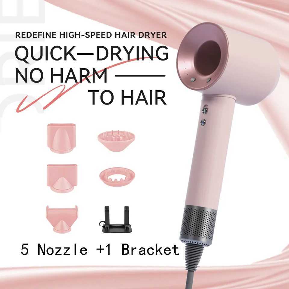 Negative ion hair dryer with high speed and no blades High power silent and quick drying Portable suitable for he and travel C2512020-image-1086998159