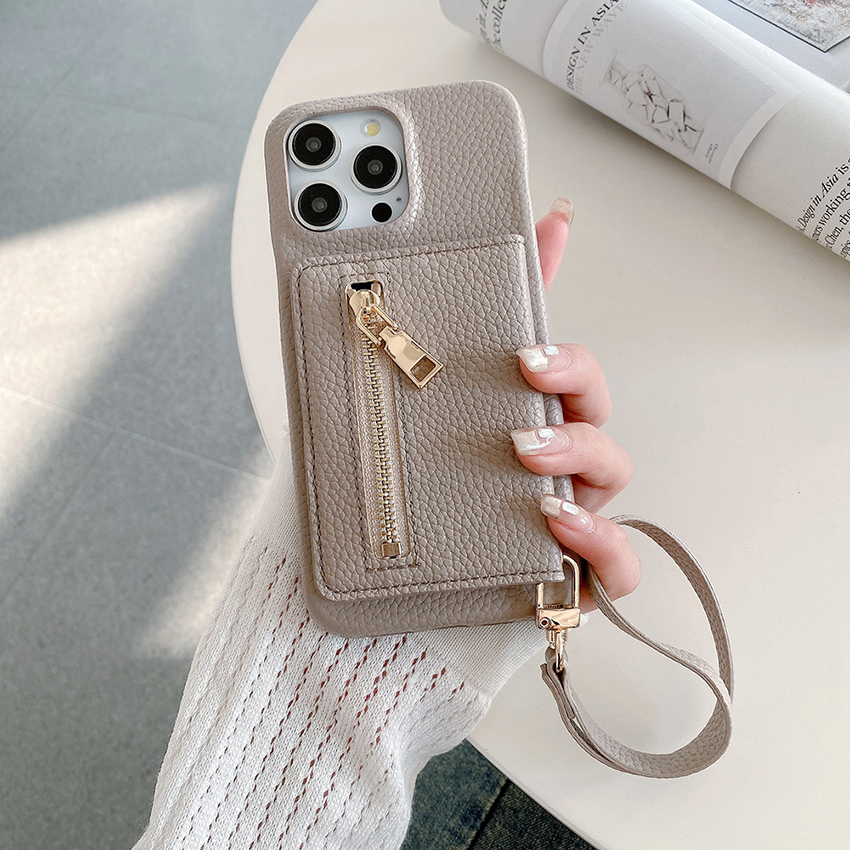 Mirror Card Pocket Phone Case For Iphone 17 16 15 14 13 Pro 12 11 Max Plus 16Promax Hand Strap 17Promax Phone Case 16Pro Luxury 15Promax 17Pro Co