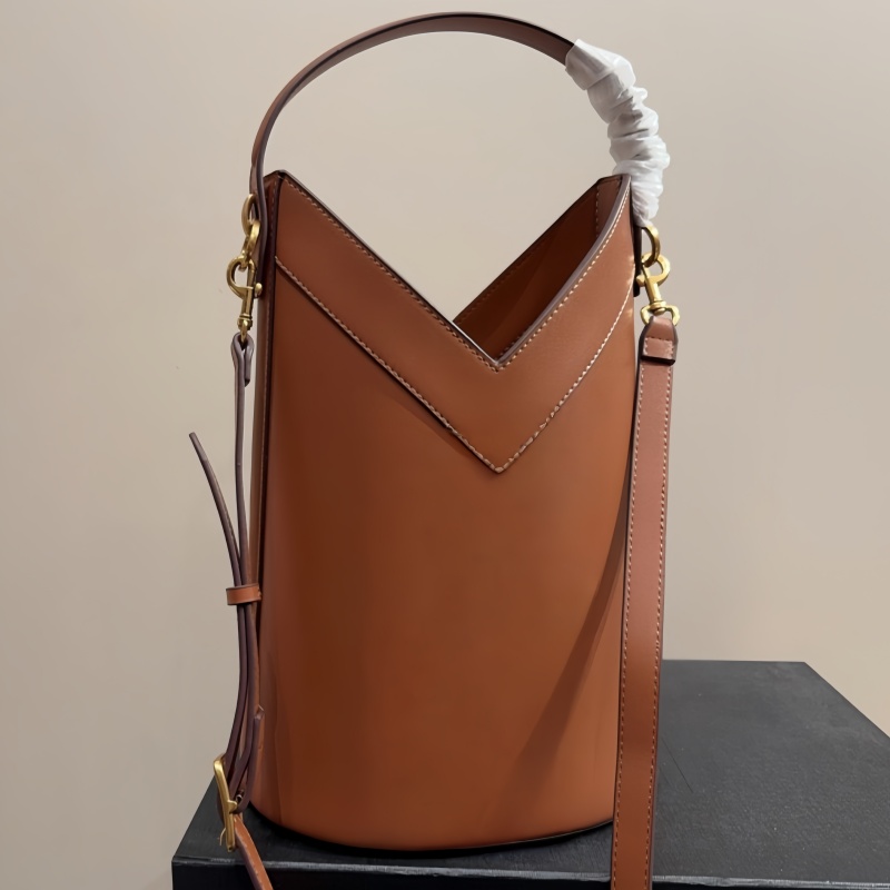 Retro leather bucket bags top designer bags handbags high-quality women's crossbody bags classic drawstring bags practical single-shoulder bags
