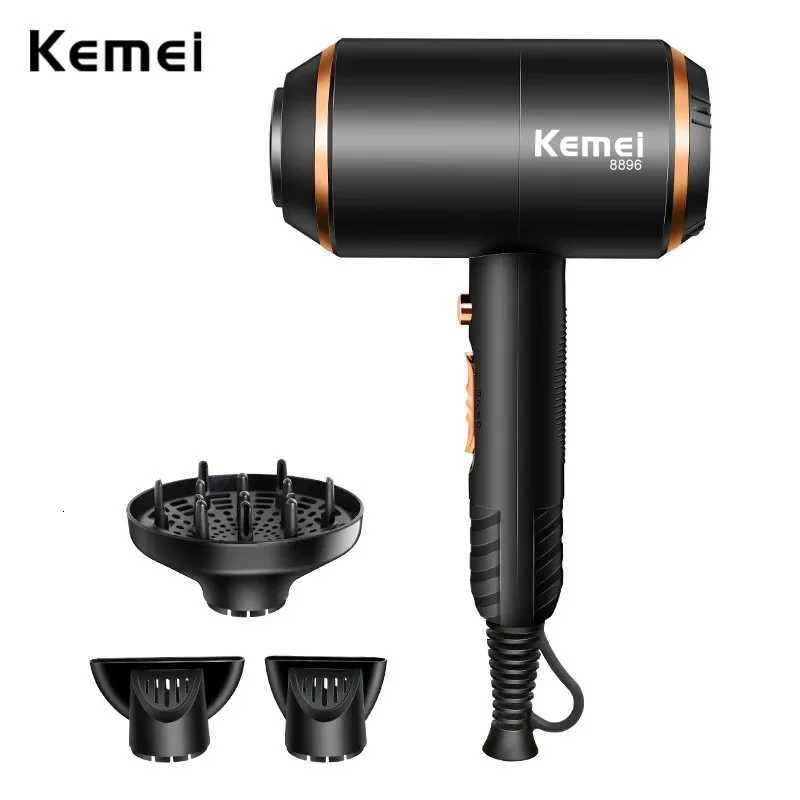 Kemei Powerf Electric Hair Dryer with Overheat Protection System New Hair Drying hine No Hair Injury Water Ions Hair Blower C2512025-image-1086998022