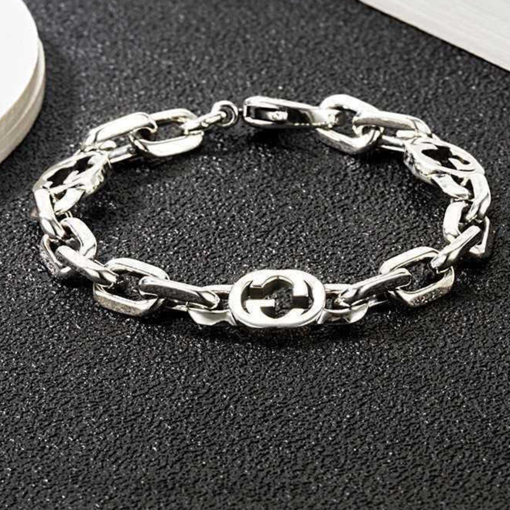 Charm Bracelets Designer European popular 925 sterling silver fashion men and women couple bracelet no box