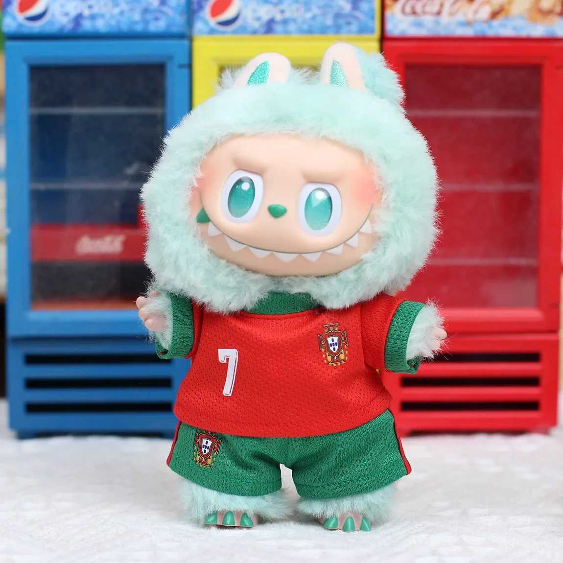 Labubu Clothes Front High Energy Sitting Party Macaron Universal ChildrenS Clothing Sports Football Suit Set Role Playing Gift W251202-image-1086943048