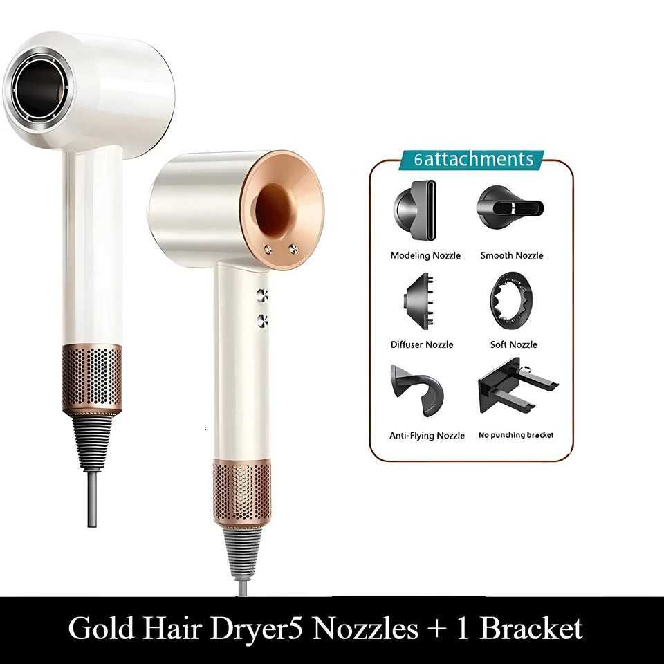 UURMI High-Speed Hair Dryer with 10M Negative Ions Collagen Intelligent Constant Temperature Mti-Settings C251202-image-1086952999