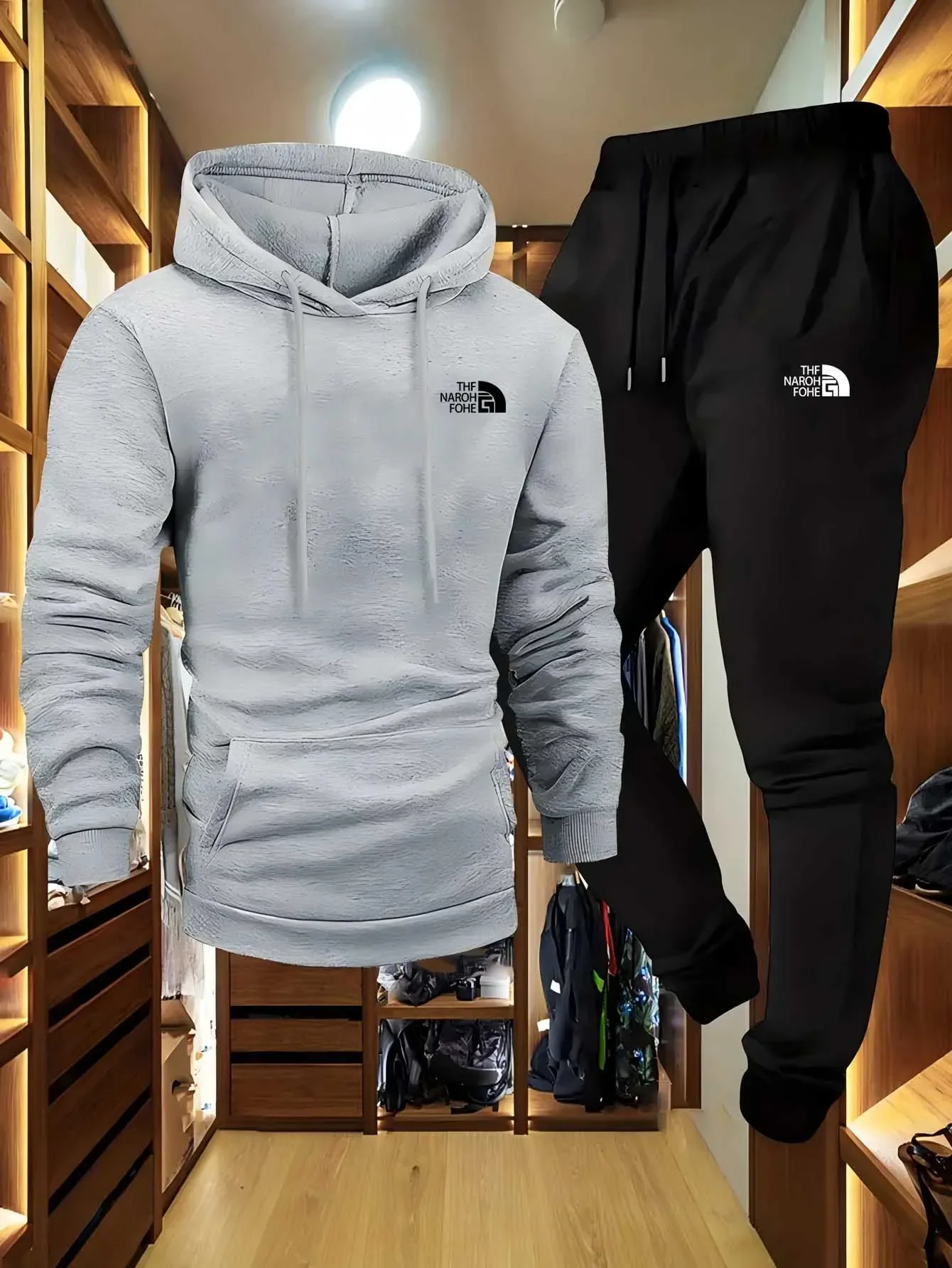 Tracksuits Letter Pattern Hoodie Tracksuit Two Piece Casual Long Sleeve Pockets Sweatshirt Fit Outdoor Sport Suit Autumn Men's Clothing Free sh