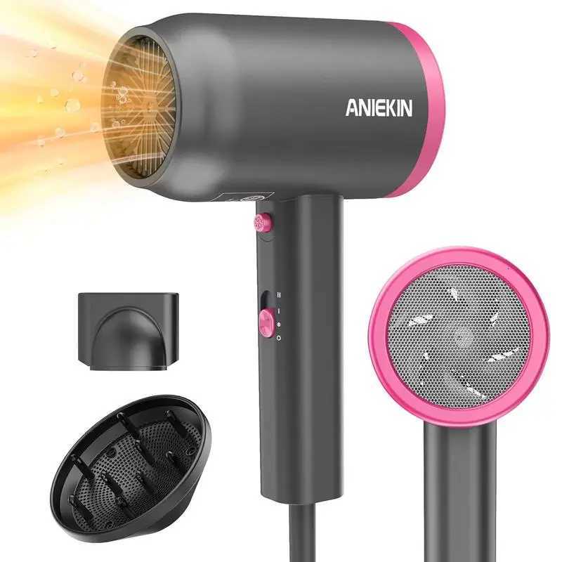 ANIEKIN Hair Dryer 1875 Watts Fast Drying Blow Dryer with Diffuser and Concentrator Cpact Lightweight Hair Dryer C251202-image-1086954064