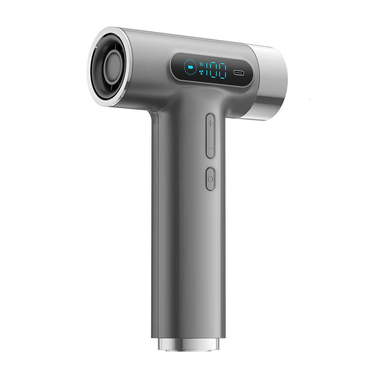100Gears Portable Travel High Speed 100000RPM Wireless USB Charging Hair Dryer Powerf Wireless Negative Ions 2600mAh C251202-image-1086951940