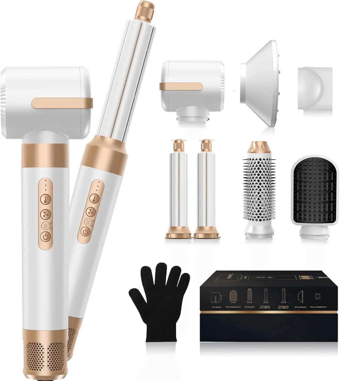 Hair Dryer B 7-in-1 110000 RPM Hot Air B Hair Styler for Curly Straight Twisted Hair Professional Ionic B C251202-image-1086953961