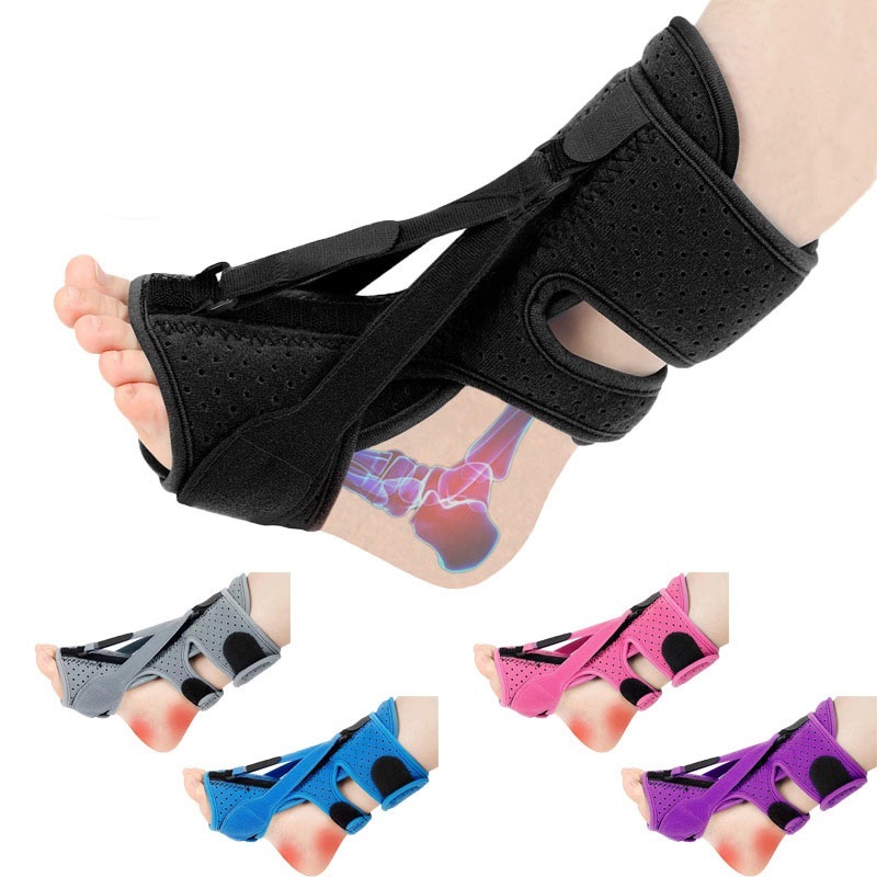 Comfortable and Breathable Foot Drop Corrector Ankle Braces & Supports Feet Fixer Tools Easy to Use 3 Fixed Belts Double Pressurized Belts-image-1086832783