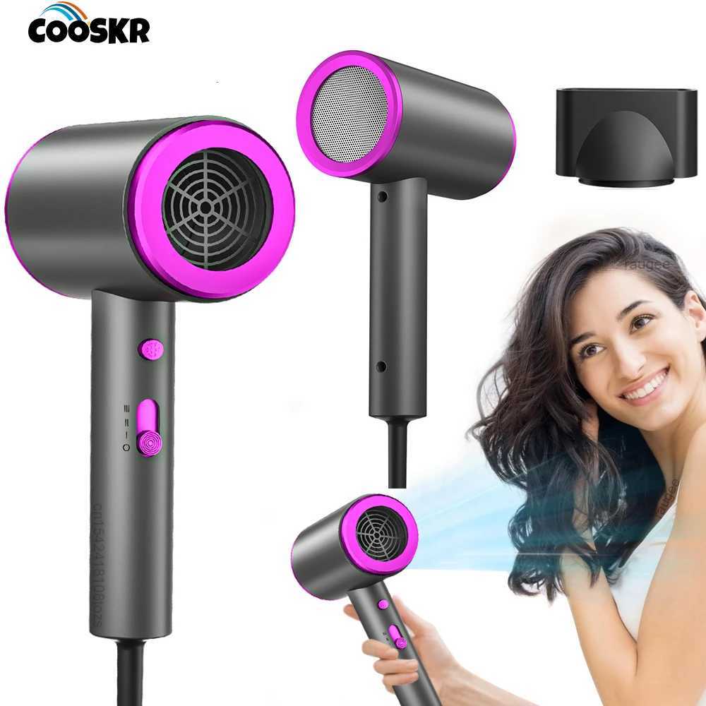 Negative Ion Hair Dryer 1600W High Power Quick Drying Hair Blow Dryer Professional Lightweight for He Travel Mini Hair Dryer C251202-image-1086953214