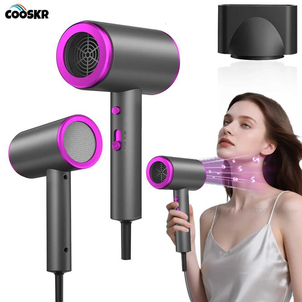 Hair Dryer 1600W Quick Dry Hot and Cold Air Functionality Thermostatic Styling Tool for Smooth Hair Negative Lons He Travel C251202-image-1086952987