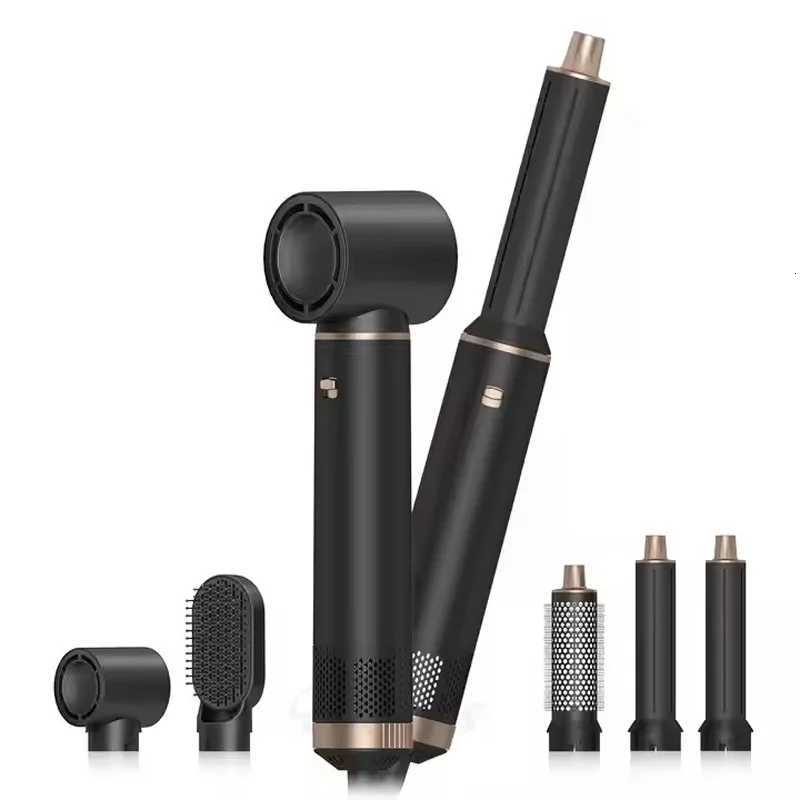 5 i n 1 Hair Dryer 1000W Fast Drying Hairdryer Wand Professional Hot Cb Set Curling Iron Hair Straightener Styling Tool C251202-image-1086952573