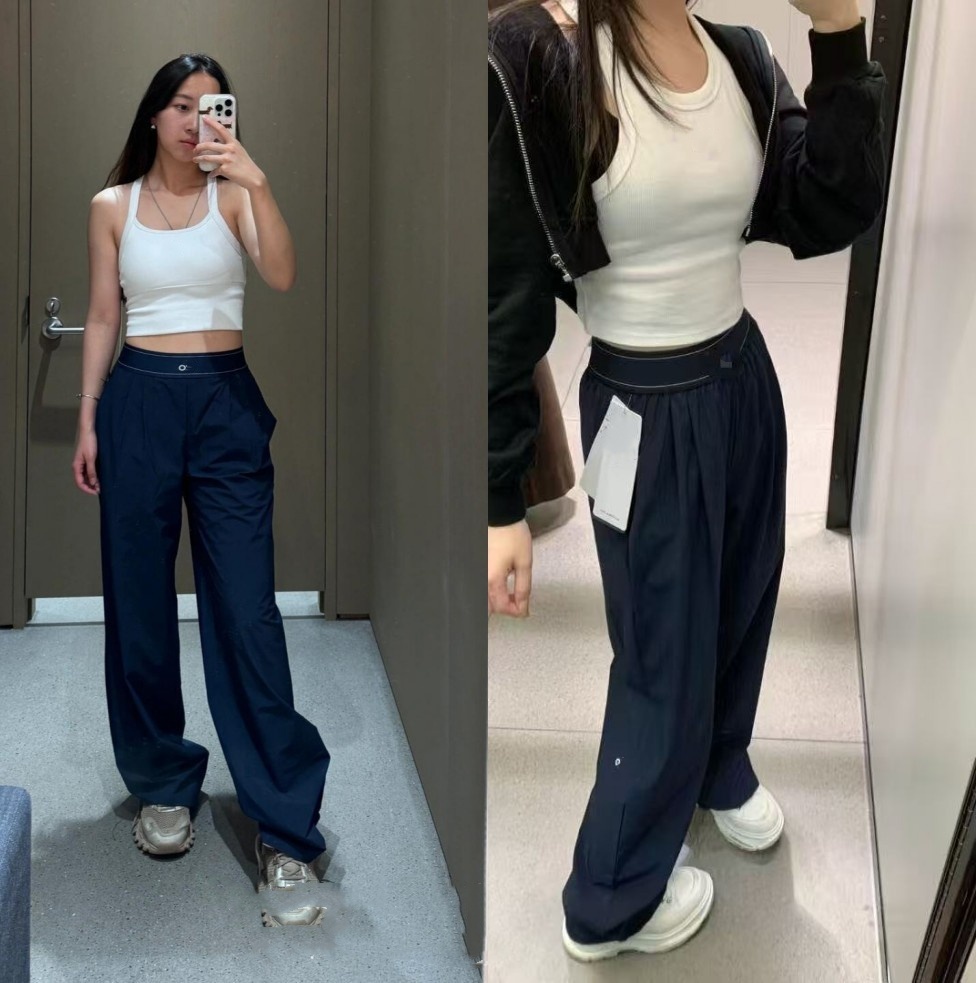 Designer Yoga Sports Pants Womens High-Waist Full-length Dance Studio Trousers Straight-Leg Suit Up Trouser Weekend City Jogger Sweatpants Socks-image-875842677