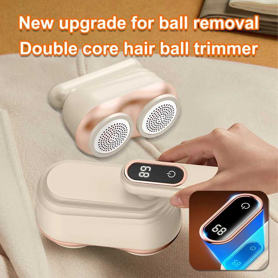 Lint Remover for Clothing Digital Electric Pellet Dual blades Fluff Remover USB Rechargeable Fuzz Fabric Shaver Sweater Removal M251203-image-1087080771