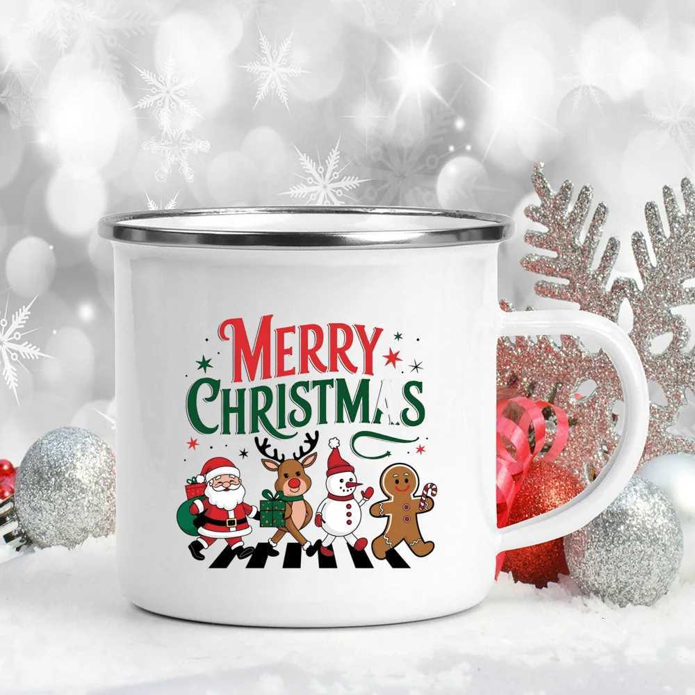 Merry Christmas Mug Deer Santa Bear Printed Cup Holiday Coffee Cup Xmas Party Decor Mug Kids Favors Gift Hot Cocoa Cups H251203-image-1087085830