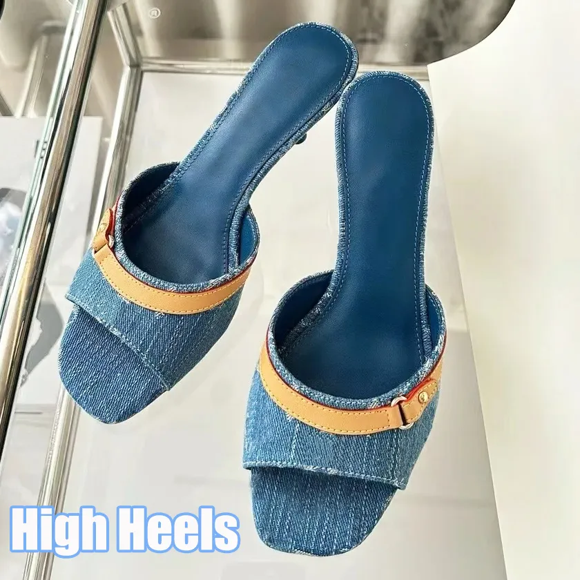 Chaussures habillées Chaussures de créateurs Mode Classique Toile à talons hauts Luxe Femmes Pompes Sandales pour dames Fête Mariage Bureau Produ