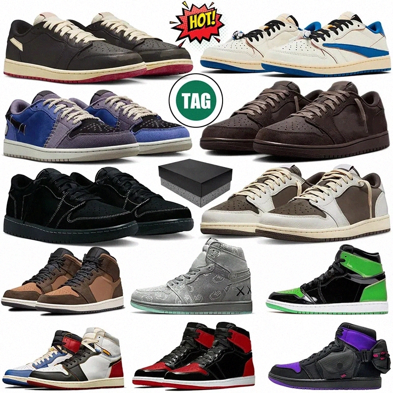 With Box 1 High OG University Blue Basketball Shoes 1s Sneakers Patent Bred low Voodoo Alternate Doernbecher Bred Toe n2DR#