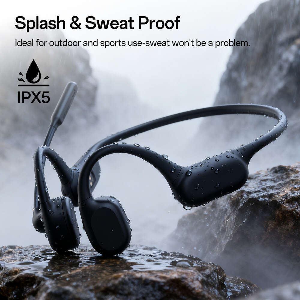 Famous brand Cross-border S18M True Bone Conduction Bluetooth with Microphone, Ultra-long Battery Life, Running and Cycling Sports Earphones-image-1087106128