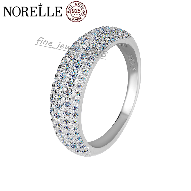 moissanite ring 2025 Trendy Elegant S925 Silver Moissanite Wedding Ring for Women Original Simple Design Daily Wear Fine Jewelry