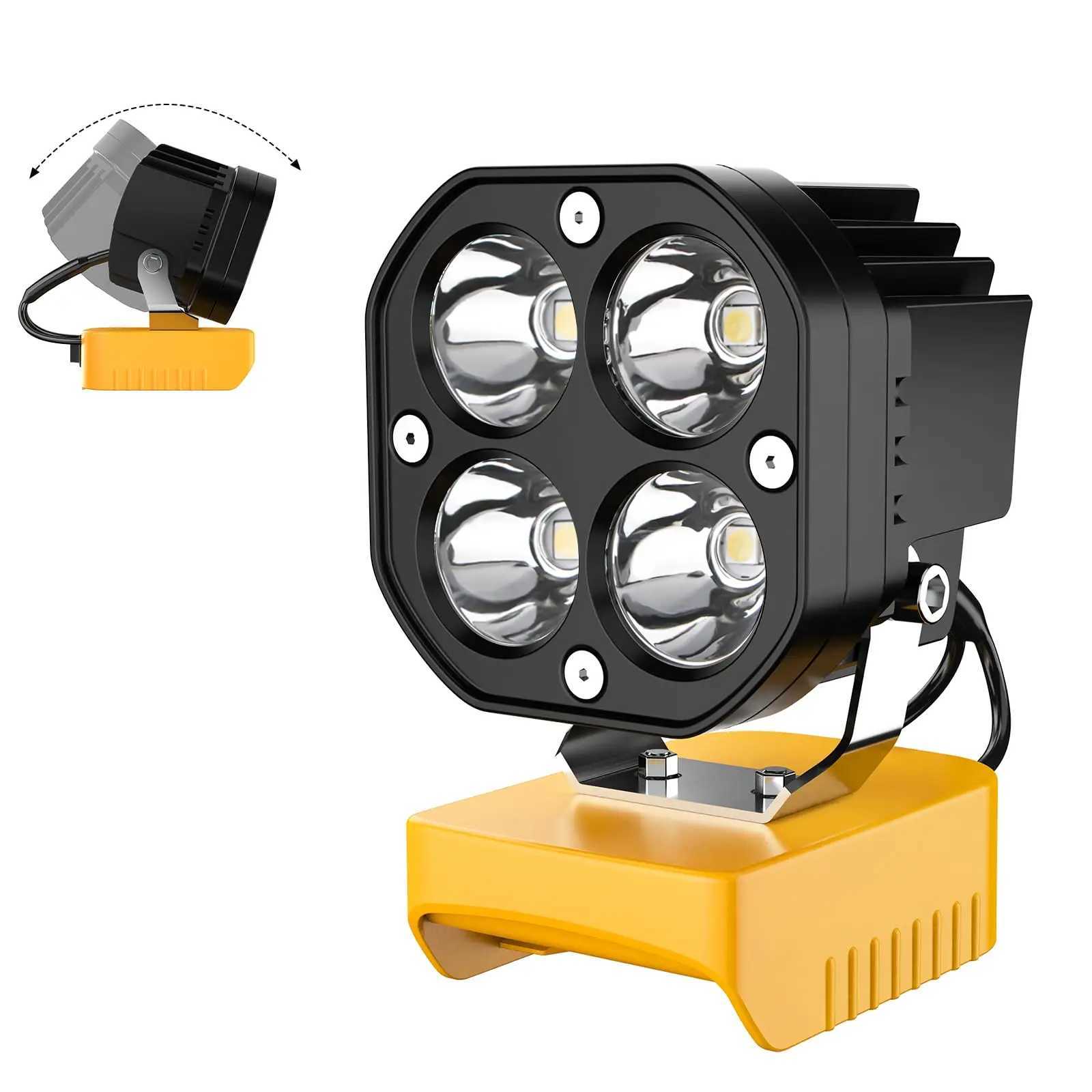 Camp Lighting 40W 6000LM LED portable pour batterie 20V sans fil Camping et ampoule de secours d'urgence lampe de travail lampe rechargeable M251