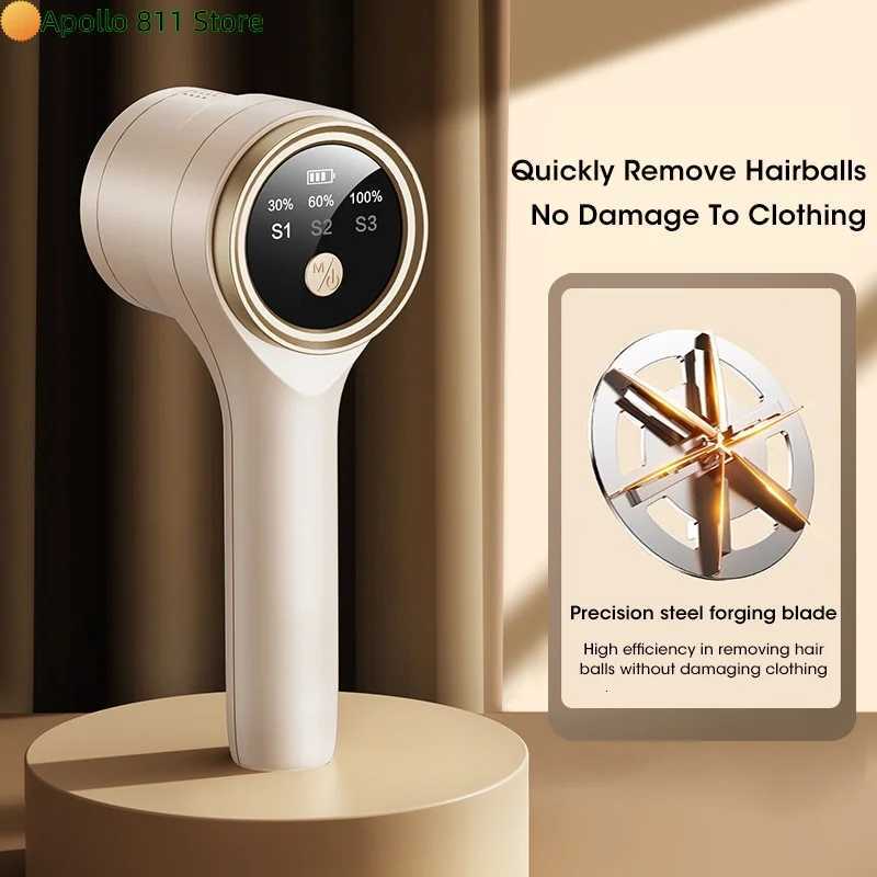 Hairball Trimmer White For Sweaters Comforters Throw Bedding Curtains Sofas USB-Charged Lint Remover M251203-image-1087079116