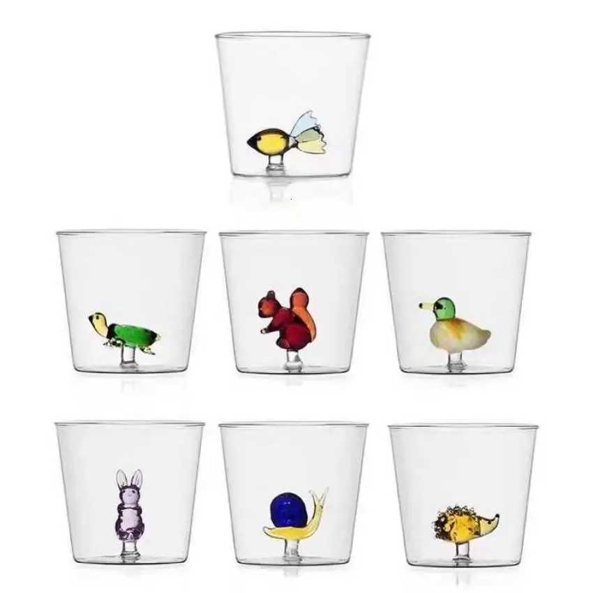 Three-Dimensional Animal Heatproof Glass Gift Water Cup Coffee Mug Female Summer Cute Couple Office Mug H251203-image-1087085363