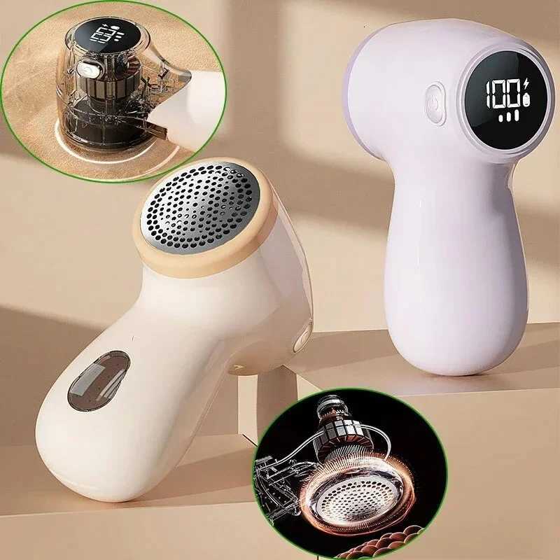 Electric Hairball Trimmer 6 Blades Smart LED Digital Display USB Charging Sweater Lint Remover Home Portable Fast Ball Remover M251203-image-1087080676