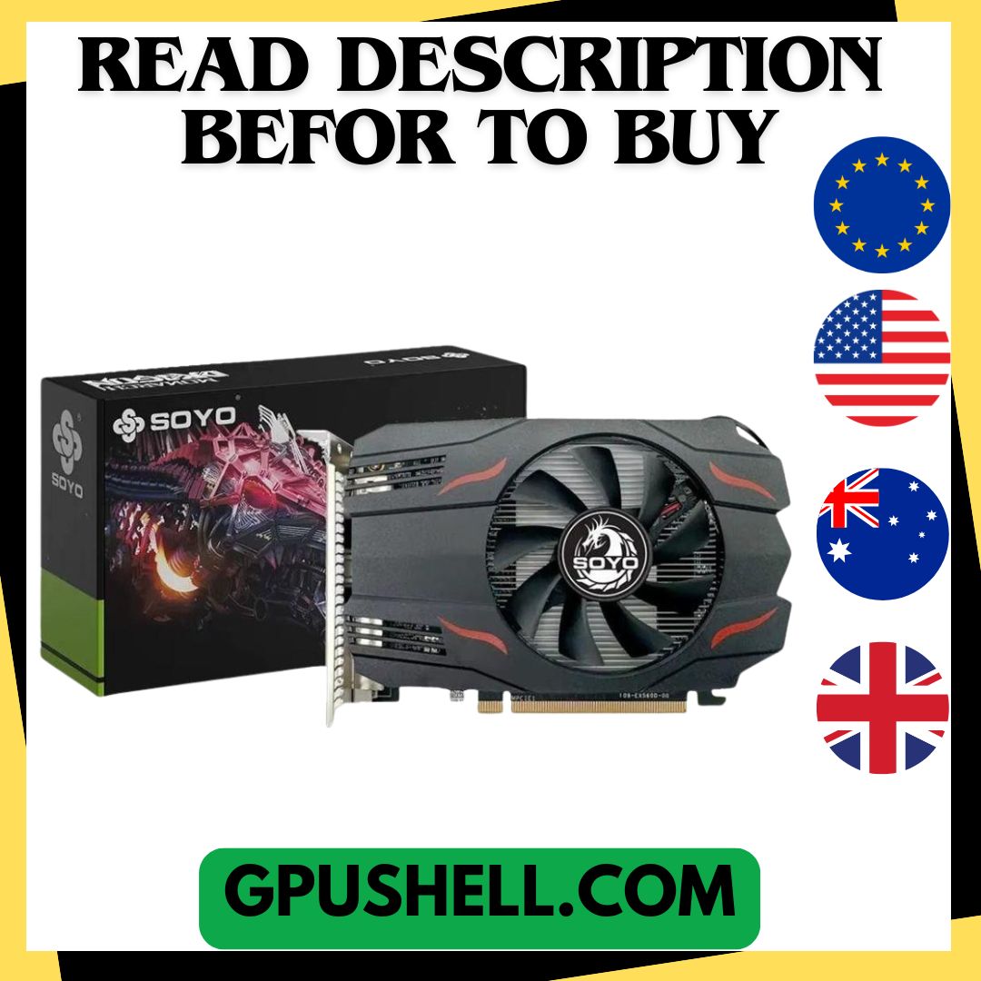 USED SOYO AMD Radeon RX550 4GB GPU GDDR5 14nm For Desktop PC Games Video RX560 Graphics Card 128bit RX 550 Computer Components-image-1083288790