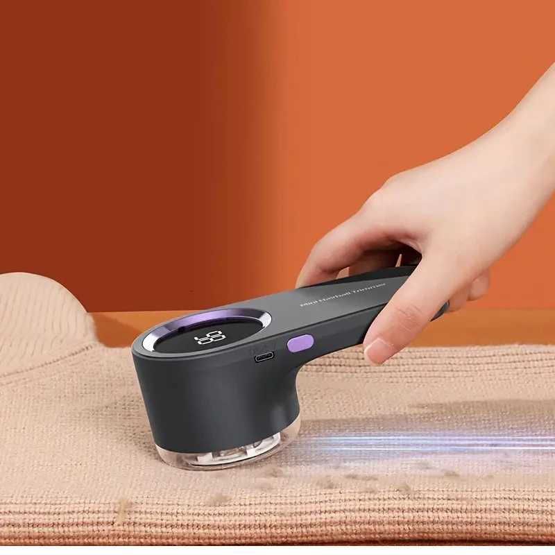 Portable hair removal ball USB rechargeable digital display fabric shaver and clothing trimmer with 3 adjustable modes M251203-image-1087079791