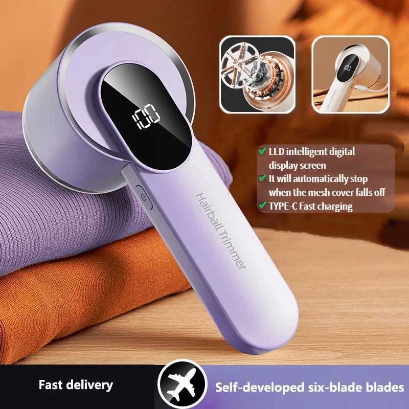 Lint Remover for Clothing Electric Pellet Fluff Remover Rechargeable Portable Fabric HairBall Shaver Removes Lint from Clothes M251203-image-1087081423