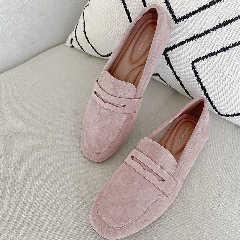2022 nouvelles femmes chaussures plates femme mocassins printemps automne décontracté daim Slip femme chaussure confortable chaussure légère Muje
