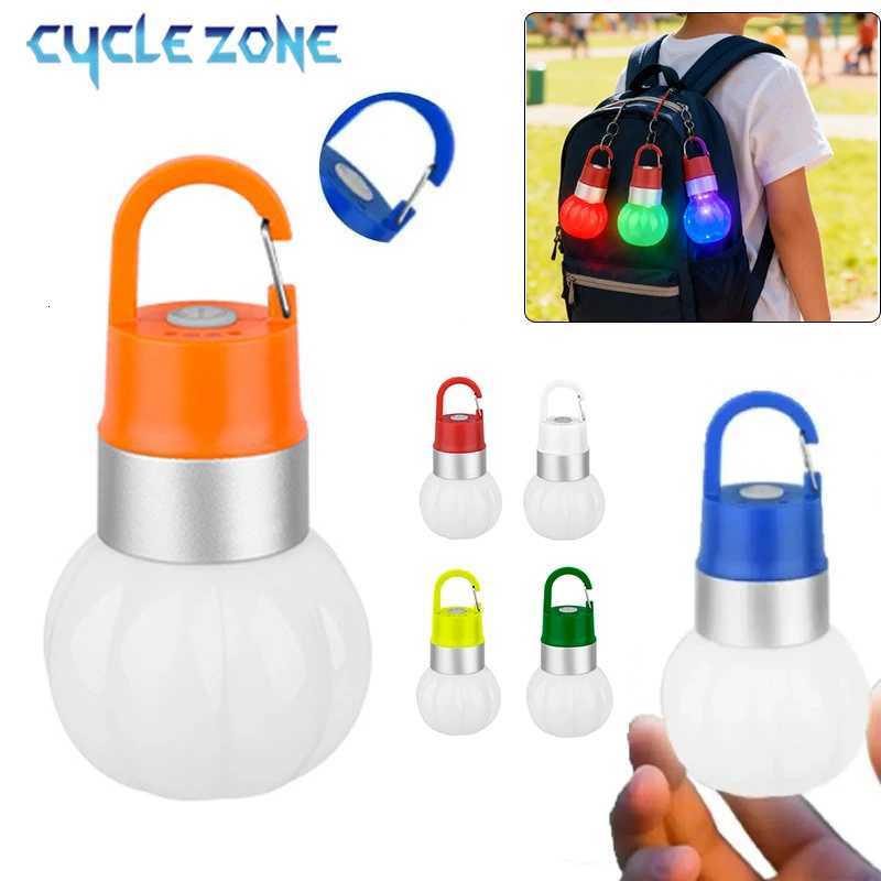 LED coloré lanterne pour enfants en plein air Camping lumière lampe de poche Mini suspendu enfant sac à dos bouchon de bouteille détachable lampe