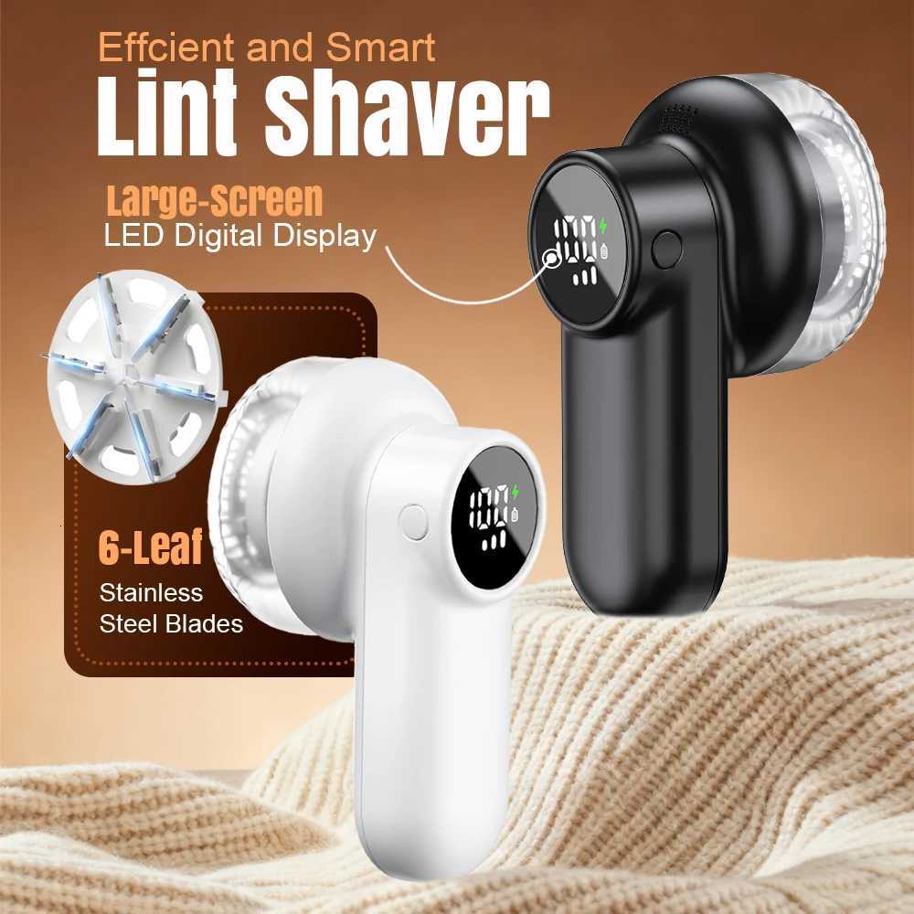 Electric Lint Remover Fabric Shaver with Digital Display for Clothes Sofa Blanket 3-Speeds Rechargeable Sweater Shaver M251203-image-1087080978