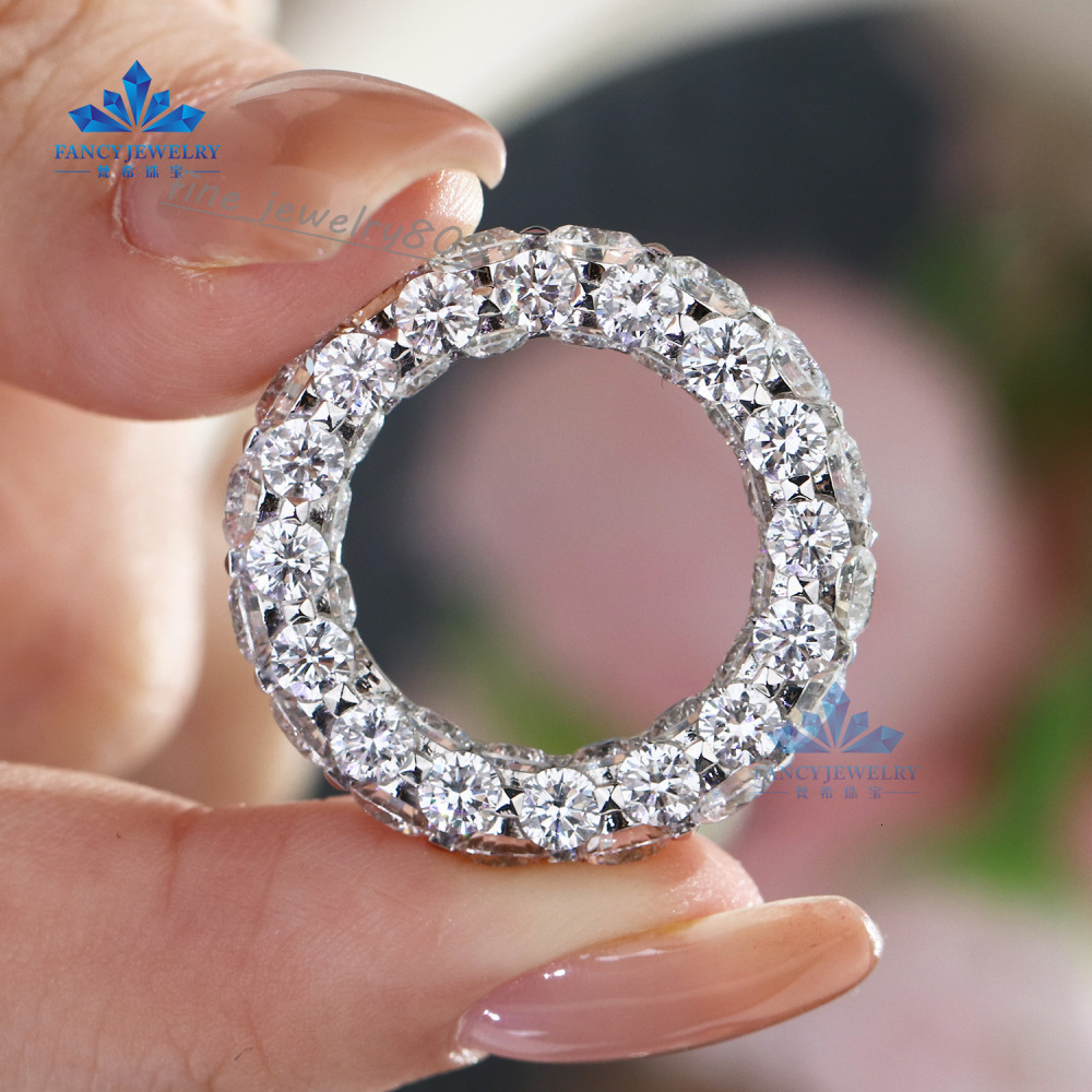moissanite ring Wholesale 18K Classic Gold Lab Grown Diamond Engagement Wedding Ring Round Cut Lab Created Ring for Women and Men