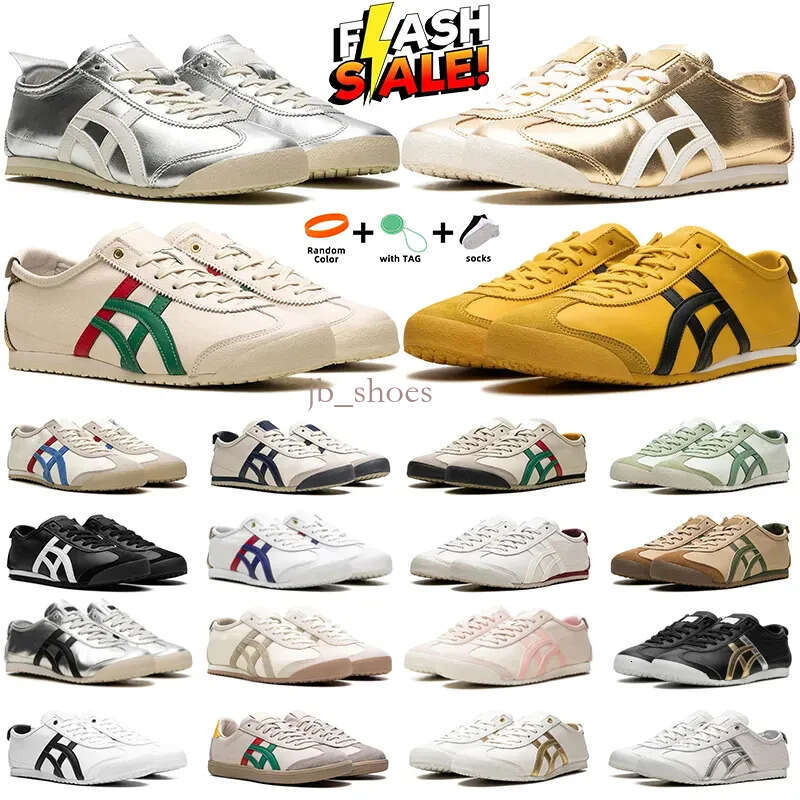 66S 66 Leather Mens Casual Shoes White Black Birch Green Deep Blue Metallic Gold Beige Red Cream Prussian Grey Designer Men Women Sneakers Traine-image-1087130192
