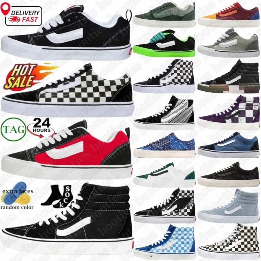 Knu Old Comfy Cush Baskets Chaussures Noir Blanc Baskets True Triple Navy Brown Mega Check Gum Violet Vert Jaune Rouge Hommes Femmes Plateforme C