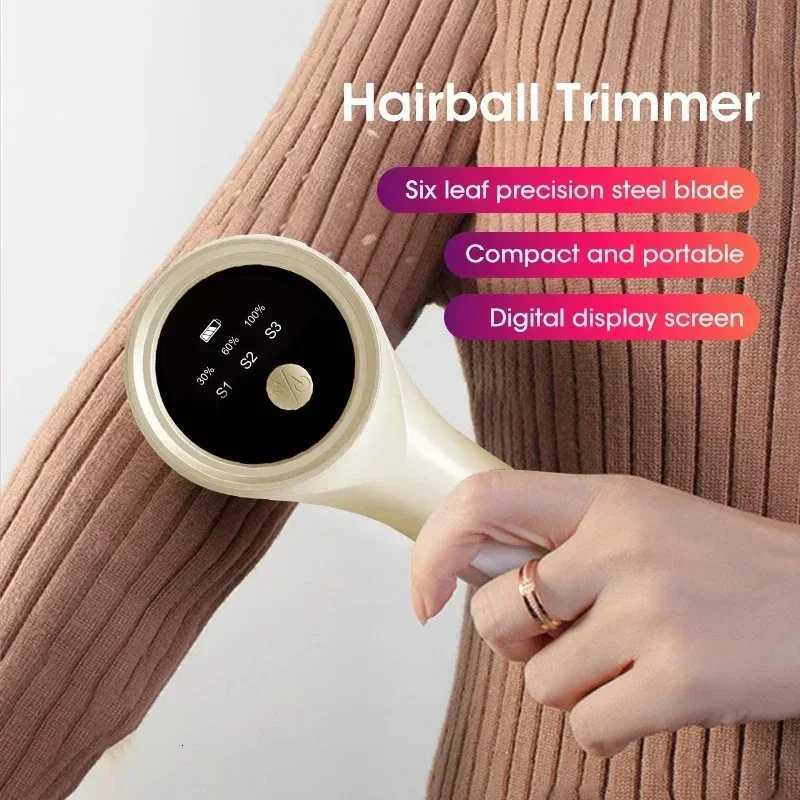 Electric Hair Ball Trimmer Portable Lint Remover Rechargeable Sweater and Clothing Fuzz Remover With LED Display 3 Speed Adjustm M251203-image-1087078943