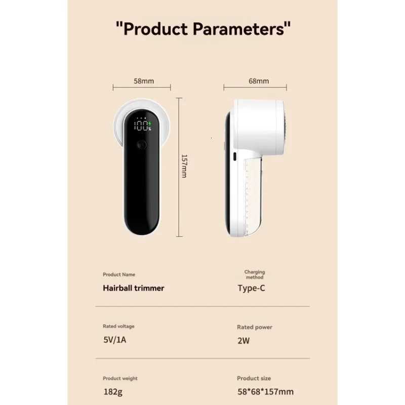 LITE-White Fabric Shaver 2025 New Rechargeable With Digital Display-Powerful Electric Lint Remover For Clothes M251203-image-1087079682