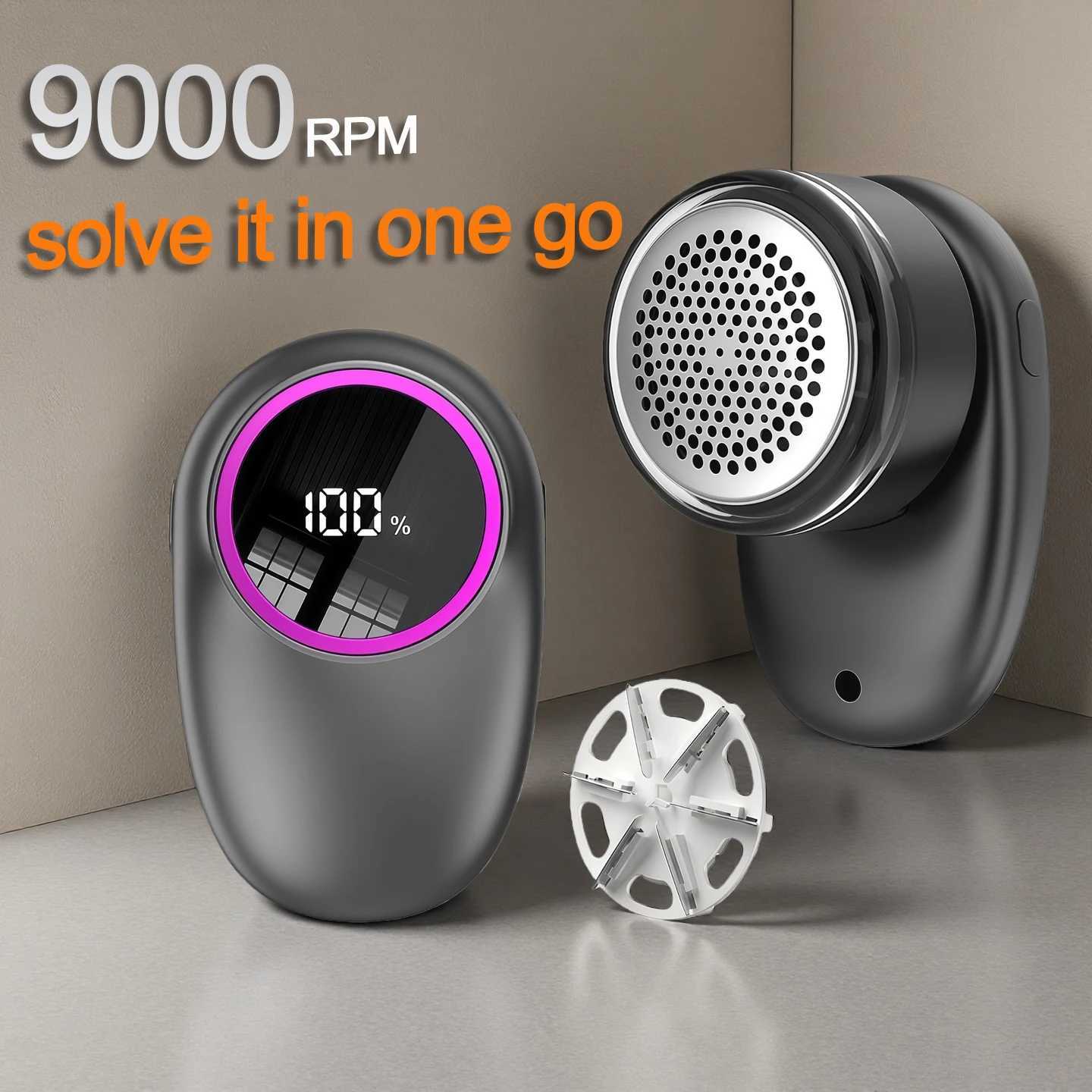 Hair Ball Trimmer with Digital Display9000RPM Electric Pellet Fluff Remover fuzz fabric Shaver Sweater Dropshipping M251203-image-1087080726