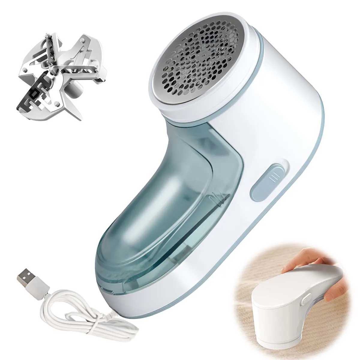 Household Clothing Shaver Fabric Remover USB Direct Plug Electric Hair Remover Portable Fluff Trimmer Professional Hair Remover M251203-image-1087079452