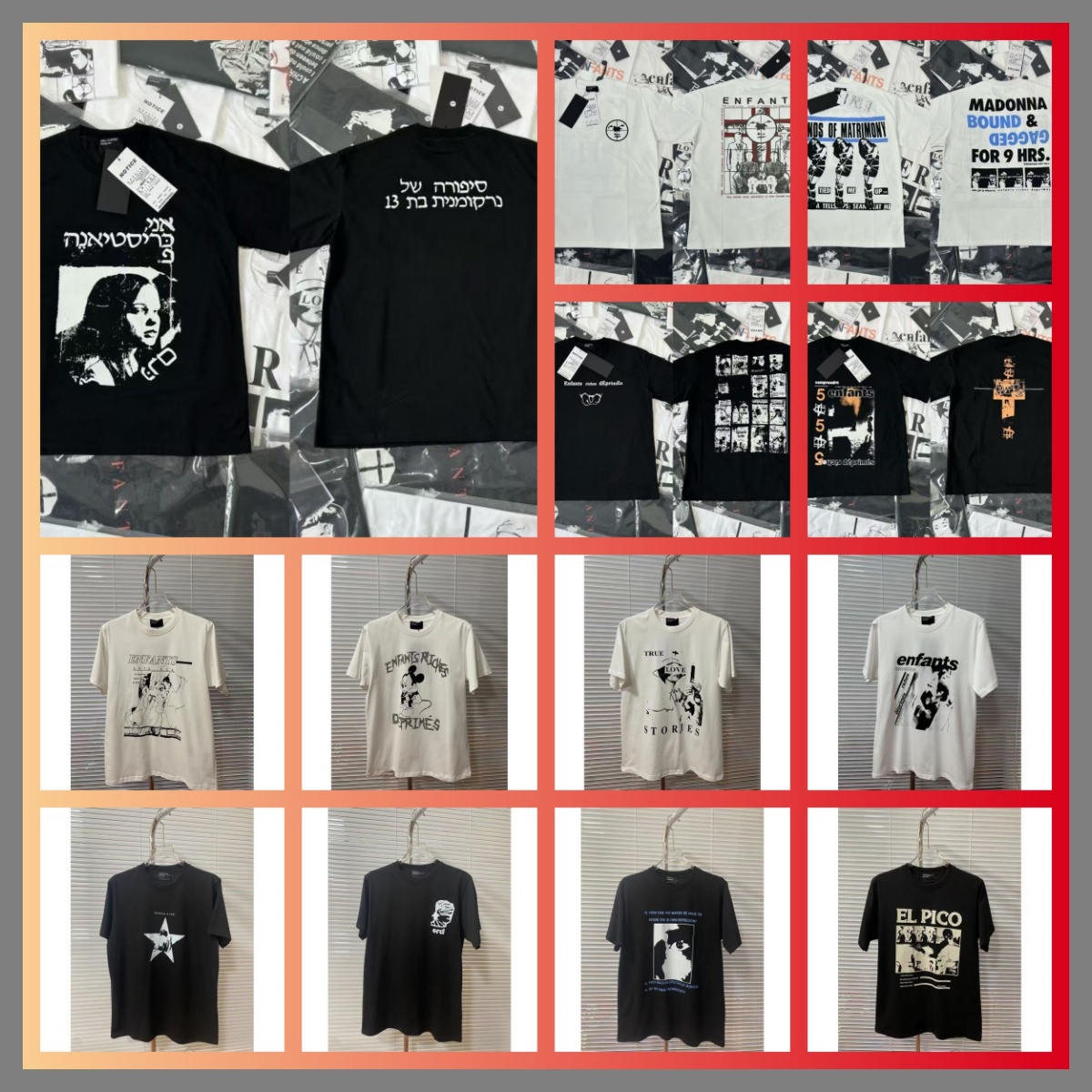 ERD men's designer T-shirt, a melancholy second-generation rich kid vintage niche trend T-shirt for couples, loose T-shirts for men and women i