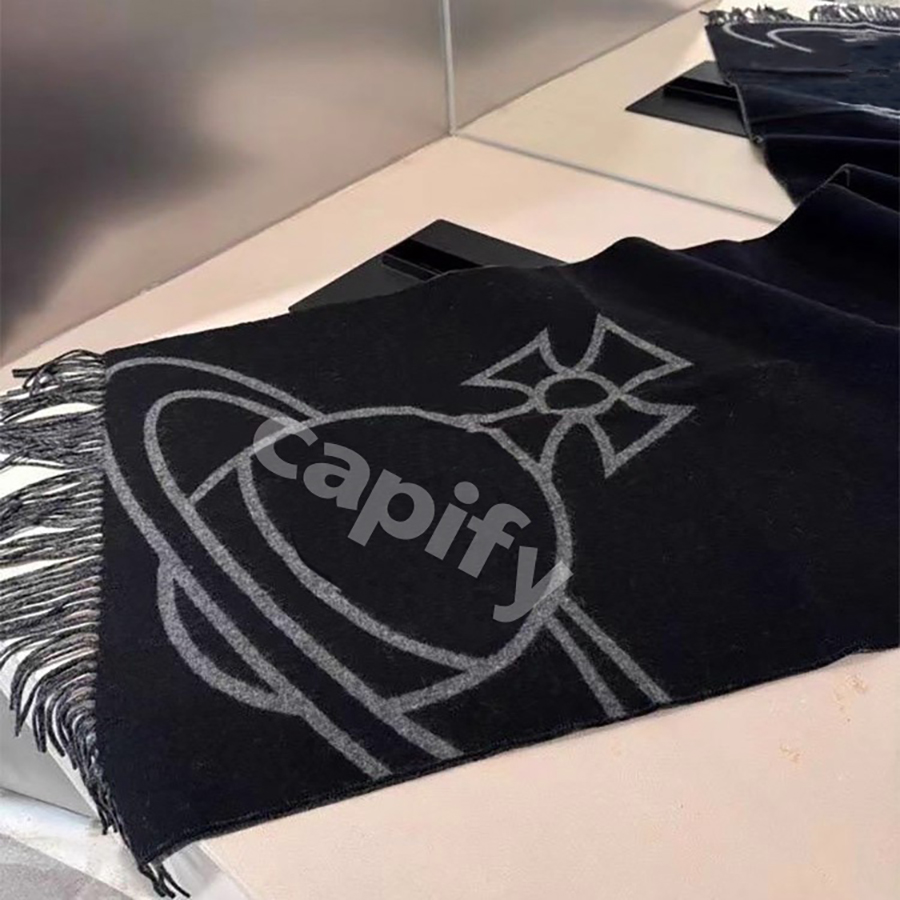 Women's Designer Scarf Tassel Letter Scarves Winter Daily Soft Cashmere Scarf Thicken Warm Shawls Gift For Winter-image-921064378
