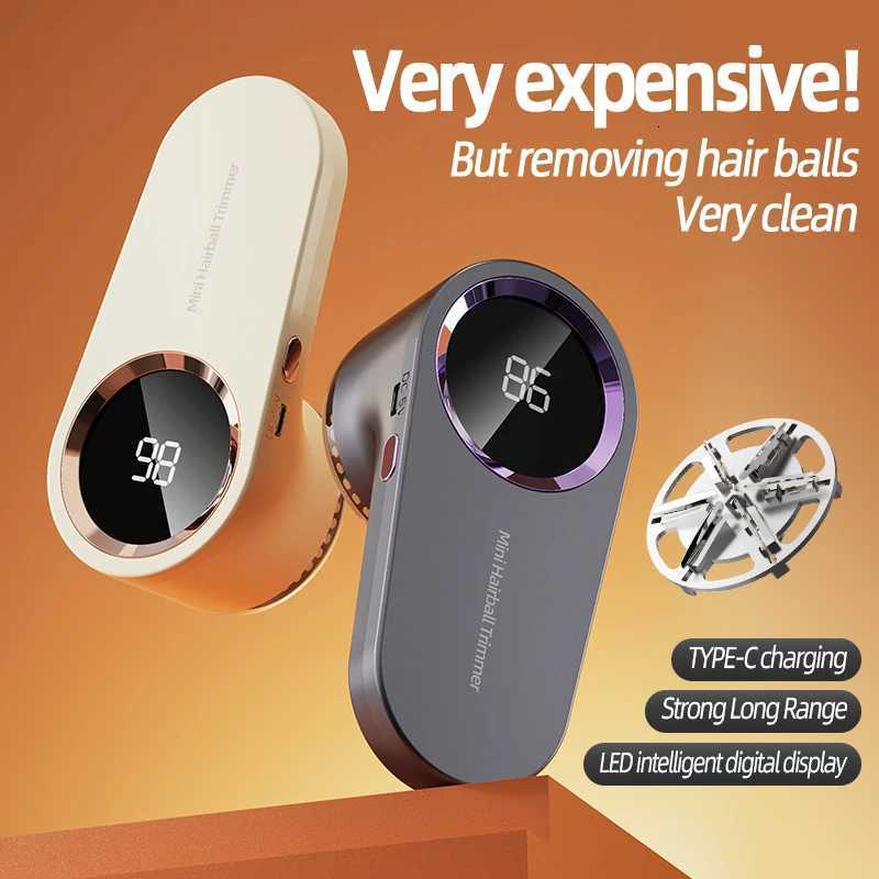 Intelligent Digital Display Hair Ball Trimmer Portable Lint Remover 3 Gear Switching with 6 Blade Cutter Head Type C Fast Charge M251203-image-1087078235
