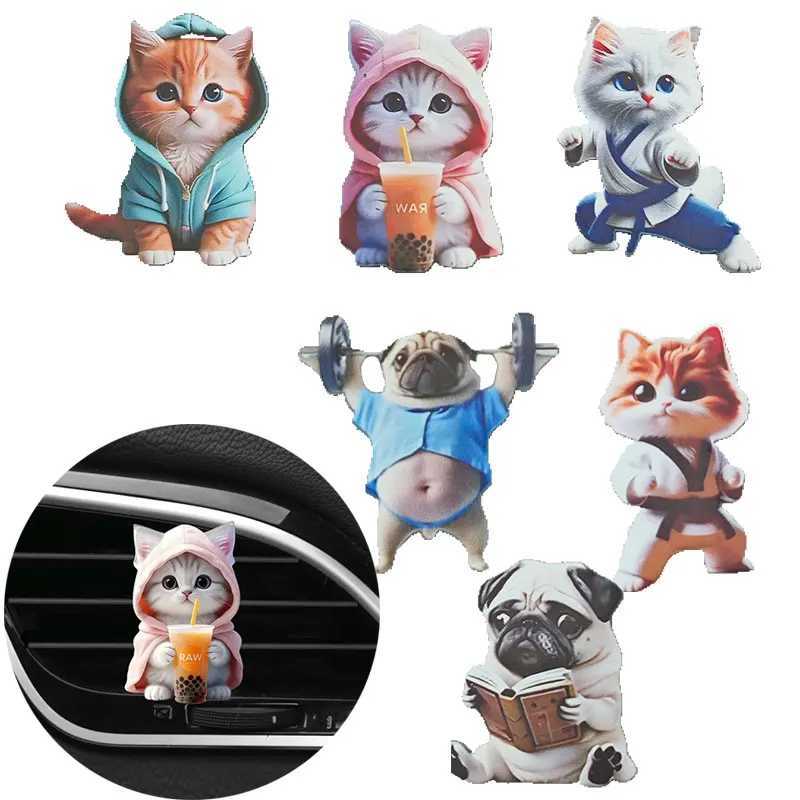 2D Acrylic Car Outlet Vent Perfume Clips Air Freshener Aromatherapy Perfume Clip Car Interior Decoration Random Fragrance L251203-image-1087028775